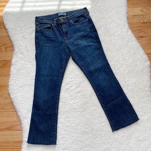 Banana Republic, NWOT, Premium Denim Cropped Flare Jeans Size 27